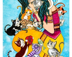 10. Cindy and Her Ten Cats